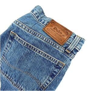Vintage  Polo Ralph Lauren Jeans Men's 36x32 Dark‎ Wash Straight Leg Denim Y2K